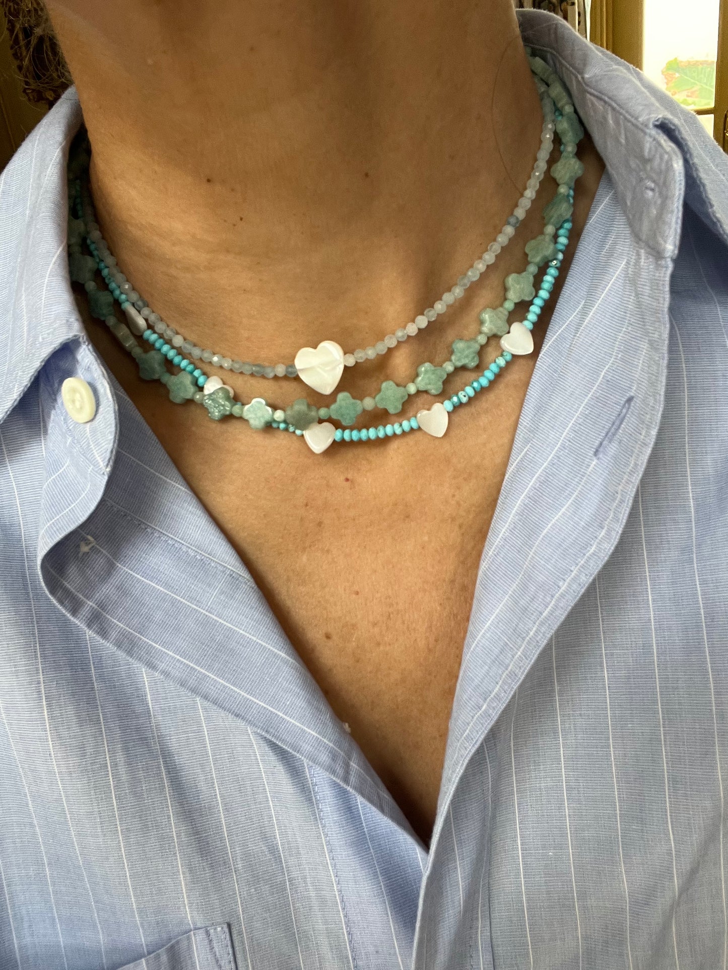 Green Clover Necklace