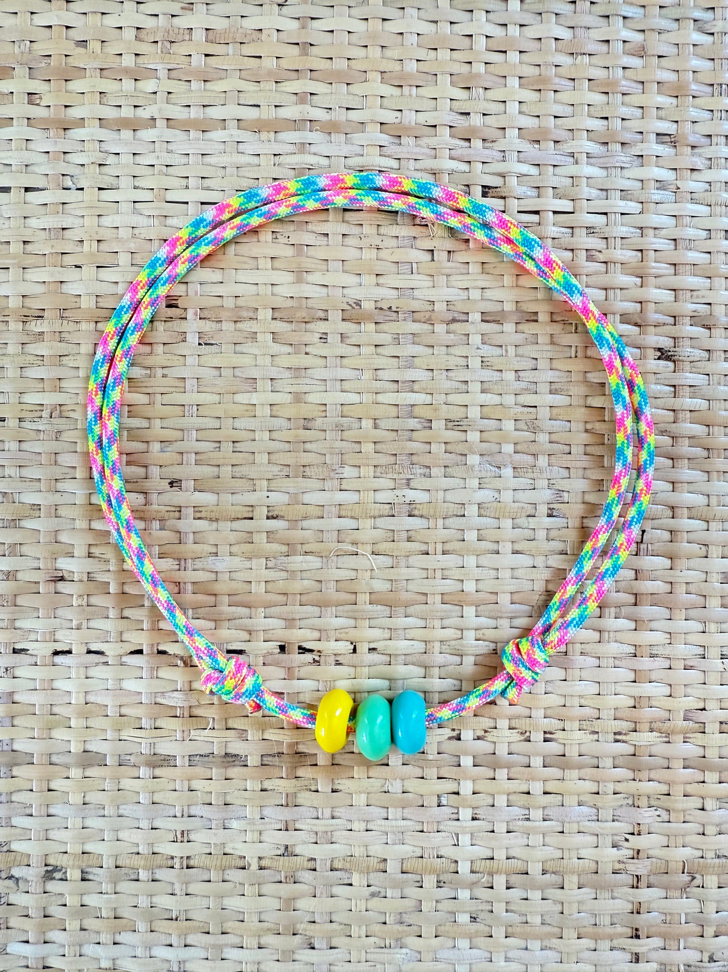Rainbow Paracord Necklace