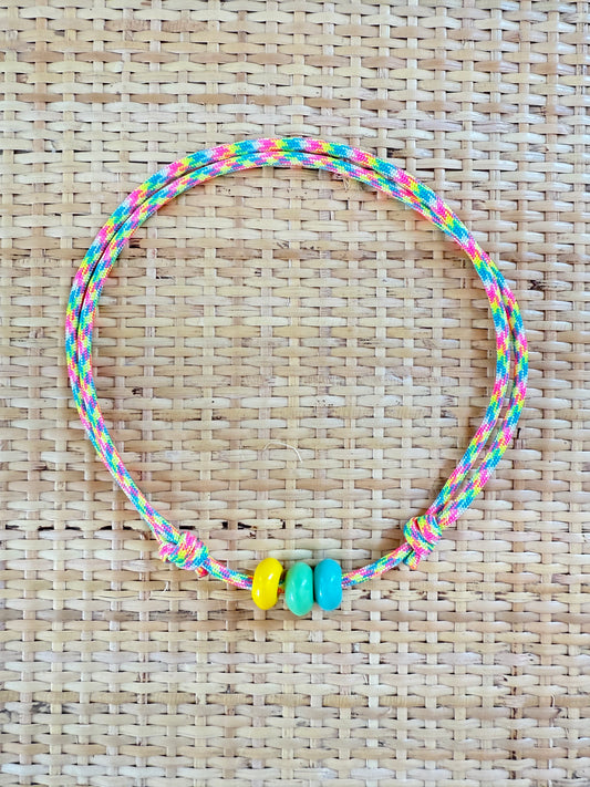 Rainbow Paracord Necklace