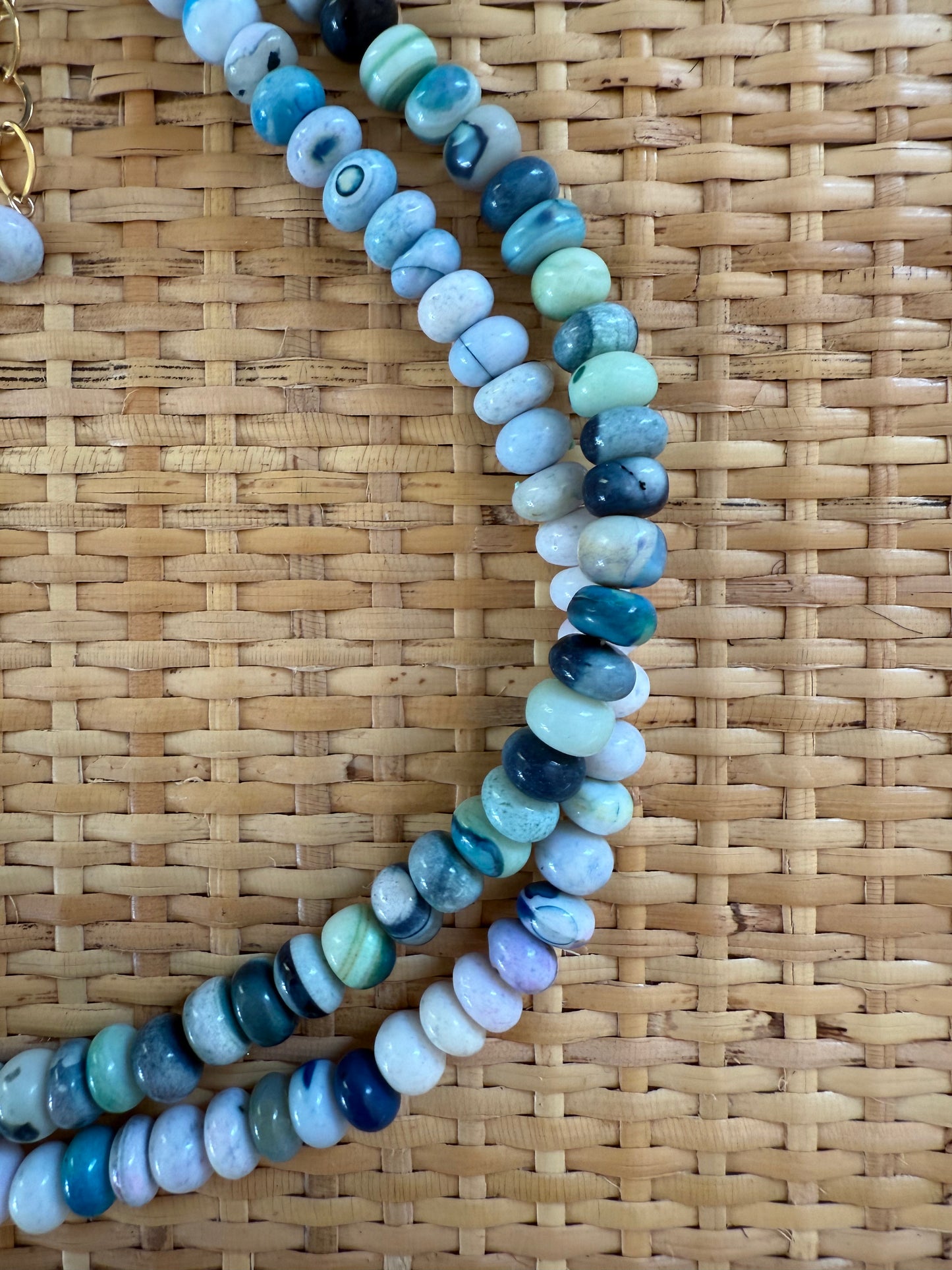 Sea Blue Opal Necklace