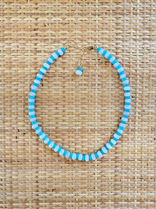Turquoise & White Layering Necklace